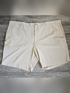 Callaway Men's Beige Flat-Front Golf Shorts, Plus Size
